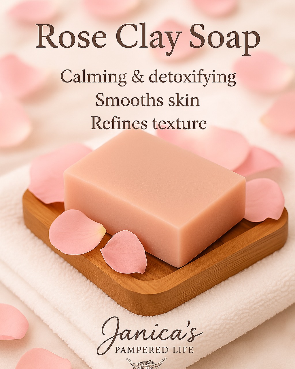 🧼✨ Say hello to your new shower bestie: ROSE CLAY ✨🧼

If your skin’s been feeling dull, rough, or just “meh” lately… this little bar might be the glow-up you didn’t know you needed. 💕

Rose clay (aka pink kaolin clay) is naturally packed with skin-loving benefits:
✔️ Gently detoxifies without drying
✔️ Smooths and softens rough patches
✔️ Soothes sensitive or easily irritated skin

It’s a calm, clean reset for your skin — and let’s be honest, that soft pink color is kinda cute on your shower shelf too. 😉

Whether you're chasing that summer glow or just need a little pampering at the end of the day, rose clay soap is a simple luxury that works.

💬 Tried it yet? I’d love to hear what your skin thinks!
Or drop a 🛁 and I’ll send you info on my current fave!

#SkincareThatWorks #RoseClayGlow #NaturalBeauty #DetoxWithoutDryness #JanicasPamperedLife #BodyCareThatLovesBack #IngredientSpotlight
