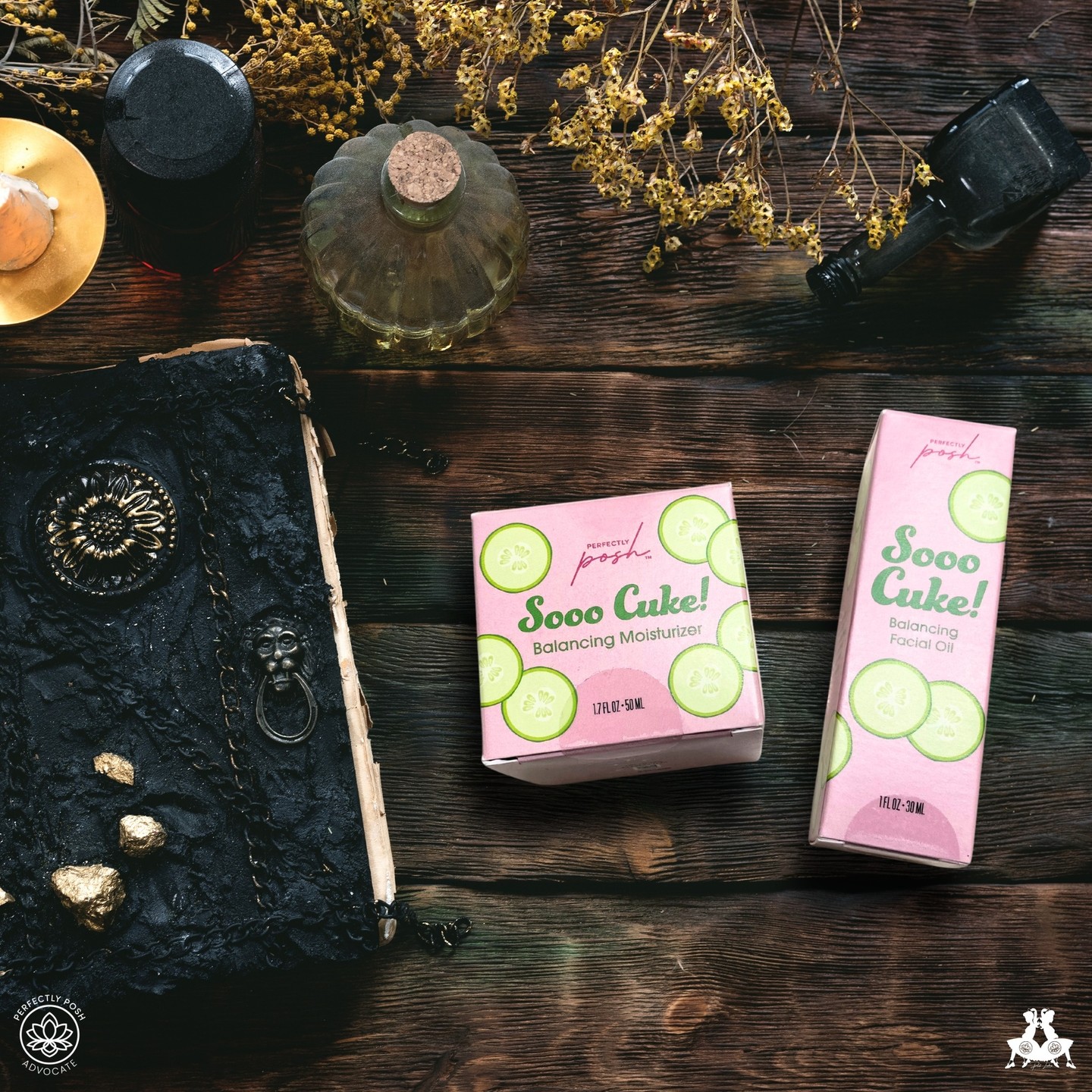 The Perfect Pair

No potion works alone. 🥒✨

Poshlyn seals in her glow with Soo Cuke Face Moisturizer over her Soo Cuke Facial Oil.
The oil nourishes, the moisturizer hydrates ~ pure balance, pure bliss.

#PerfectPair #SooCukeSpell #WitchyGlow #PamperPotion #janicaspamperedlife